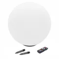 Produktbild: Esotec Solar Leuchtkugel Liana 50 CCT, multicolor, Fernbedienung, 2x Erdspieße, Li-Ion Akku, RGB LED Gartenkugel, Solarkugel, IP44, wetterfest, winterfest, außen, D=50cm, 102642