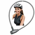 Produktbild: Fahrradschloss Kabel 8mm 65cm, Diebstahlschutz, 2 Schlüssel, Sicherheit