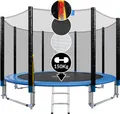 Produktbild: Monzana Trampolin | Ø 305 cm | Komplettset inkl. Sicherheitsnetz, Leiter, Randabdeckung & Zubehör | Kindertrampolin Gartentrampolin