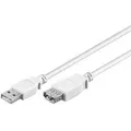 Produktbild: Wentronic USB 2.0 A M/F 5m - USB A - USB A - Männlich/weiblich - Kupfer - Weiß (96288)