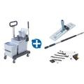 Produktbild: Reinigungswagen Vileda UltraSpeedPro Doppeleimer Ready MICRO-Eimerwagen SET