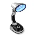 Produktbild: Eaxus® LED Schreibtischlampe ohne Kabel - Helle Tischleuchte, tageslicht Silber