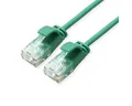 Produktbild: ROLINE GREEN UTP Patchkabel Cat.6A (Class EA) LAN-Kabel, RJ-45 Männlich (Stecker), RJ-45 Männlich (Stecker) (30.0 cm), LSOH, slim