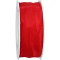 Produktbild: Präsent Geschenkband Lyon, rot, Seidenband mit Drahtkante, 40mm x 25m, matt