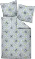 Produktbild: Janine Design Bettwäsche-Garnitur Mako-Soft-Seersucker 20153 TANGO Farbe kreideblau limette Größe 135x200+80x80