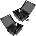 Produktbild: 2 x Köderstation Ratten Set Köderbox Garten Box Mausfalle Mäuse Rattenköderbox Rattenköderstation Rattenfalle Kinder- Haustiersicher Koederbox Gift Petigi