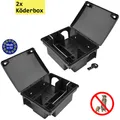 Produktbild: 2x Köderstation Kompaktbox Köderbox Mäusebox Rattenbox Nagerköderstation Petigi