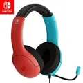Produktbild: PDP Headset Stereo LVL40 Blau/Rot für Nintendo Switch