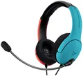 Produktbild: PDP 500-162-EU-BLRD Over Ear Headset kabelgebunden Stereo Blau, Rot (eloxiert) Mikrofon-Rauschunterdrückung, Noise Cancelling
