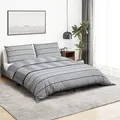 Produktbild: vidaXL Bettwäsche-Set Grau 220x240 cm Baumwolle