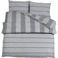 Produktbild: vidaXL Bettwäsche-Set Grau 220x240 cm Baumwolle 136437