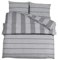 Produktbild: vidaXL Bettwäsche-Set Grau 220x240 cm Baumwolle