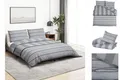 Produktbild: vidaXL Bettwäsche Bettwäsche-Set Grau 220x240 cm Baumwolle