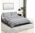 Produktbild: vidaXL Bettbezug vidaXL Bettwäsche-Set Grau 220x240 cm Baumwolle