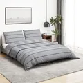 Produktbild: Bettwäsche-Set Grau 220x240 cm Baumwolle