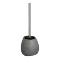 Produktbild: WENKO WC-Garnitur Pion Keramik, WC-Bürste mit Silikon-Bürstenkopf 23689100 , 1 Stück, Farbe: Grau
