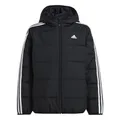Produktbild: adidas Unisex Kinder ESSENTIALS 3 STRIPES PADDED JACKET, black/white, 7-8 Years