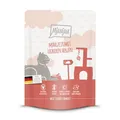 Produktbild: MjAMjAM - Premium Katzenfeuchtfutter - Quetschie - Mahlzeit mit leckeren Herzen, 1 Packung (1 x 300g), Getreidefrei mit zusätzlichem Fleisch