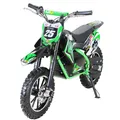 Produktbild: Actionbikes Motors Kinder-Crossbike Gepard, Elektro-Kindermotorrad, 500 Watt, bis 24 km/h, verstärkte Gabel, ab 8 J. (Grün)