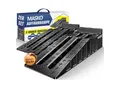 Produktbild: MASKO® Auffahrrampe 2er Set Auffahrkeile bis 5 t Traglast KFZ-Rampe mit Überfahrschutz Verladerampe rutschfest, robust und extra breit Garagenrampen Autorampe Ölwechsel und Reparatur