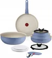 Produktbild: Tefal Ingenio Serenity 11-teiliges Set Blue Salt L829SB, Gemischtes Set, Blau, Aluminium, Mineral, Blau, Glas/Kunststoff