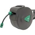 Produktbild: STIER Garten Schlauchtrommel SGS-200 20+2 m mit Sprühpistole automatisch schwenkbar, Gartenschlauch, Automatik-Aufwicklung, für Wandmontage, Trom...