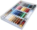 Produktbild: Alzetta Nähgarn-Sortiment-Set 64-teilig Syngarn 100% Polyester Nähmaschinengarn