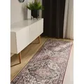 Produktbild: benuta Teppich George, rechteckig, Höhe: 5 mm, Vintage-Look, Kurzflor, Teppich Wohnzimmer, Schlafzimmer, Waschbar bunt|rot rechteckig | 80 cm x 240 cm x 5 mm