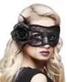 Produktbild: Augenmaske Spitze Mystique Black Spitzenmaske Halloween Maske Damen