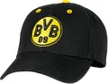 Produktbild: Kappe Borussia Dortmund Baumwolle schwarz größenverstellbar BVB Emblem