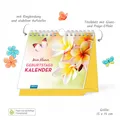 Produktbild: Geburtstagskalender Geburtstagsplaner zum Aufstellen Schreibtischkalender Blumen