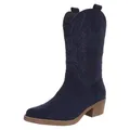 Produktbild: Ital Design Damenschuhe Stiefel Western- & Bikerstiefel, 301-A32S-, Textil, Dunkelblau, Gr. 38