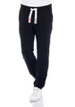 Produktbild: riverso Jogginghose Herren Baumwolle lang RIVLino Regular Fit Sweatpants Trainingshose Freizeithose Sporthose, Größe:M, Farbe:Black-Formular Red