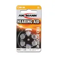 Produktbild: ANSMANN Hörgerätebatterien 13/PR 48/AZA13 (Zinc-Air 13) 6er Blister - 6 Stück Ba