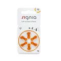 Produktbild: 30 x Signia Typ 13 Orange 1,45V Hörgeräte Batterien 5 x 6er Blister PR48