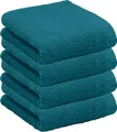 Produktbild: REDBEST Gästetuch Oceanside 4er-Pack Leichtfrottier Petrol Größe 30x50 cm