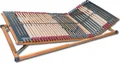 Produktbild: 7 Zonen Lattenrost Rhodos KF Kopf- und Fußteil verstellbar 44 Leisten Mittelgurt, Querholme 100% BUCHE massiv, 100x200 cm