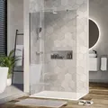 Produktbild: Duschabtrennung Bernstein Walk-in Ex101 Nano Echtglas 10mm Klarglas 120cm