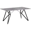 Produktbild: Beliani Esstisch, Grau, Holzwerkstoff, 6-Sitzer, Rechteckig, 90x76x160 cm, Esszimmer, Tische, Esstische