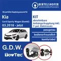 Produktbild: Für KIA Cee'd Sporty Wagon (Kombi) Typ CD 18- AHK abn +7pol spez. E-Satz NEU TOP