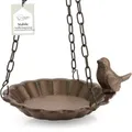 Produktbild: wildlife home Vogeltränke hängend I Vogelfutterspender zum Aufhängen frostsicher aus Gusseisen für Garten & Balkon I Vogelbad, Vogelfutterstation für Vögel, Wildvögel