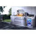 Produktbild: BUSCHBECK Outdoorküche Oxford, aus Edelstahl, B245 x T60 x H119 cm, Gasgrill mit Infrarot-Heckbrenner und Sizzle-Zone