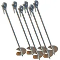 Produktbild: Tiktaktoo Bodenanker eindrehbar für Schaukel etc. 58 cm verzinkt von LoggyLand® (6er-Set)