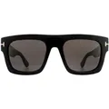 Produktbild: Tom Ford Square Mens Shiny Black Smoke Grey Sonnenbrille