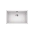 Produktbild: BLANCO SUBLINE 700-U | Granitspüle aus SILGRANIT weiß | Einbauart: Unterbau | für 80 cm breite Unterschränke | Ein Ausschnitt und nur einmal montiert | [73x46x20,2 cm]
