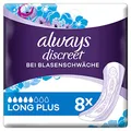 Produktbild: Always Discreet Inkontinenz-Einlagen Plus Long Plus bei Blasenschwäche 8 Stück