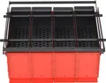 Produktbild: vidaXL Papierbrikettpresse Stahl 38x31x18 cm Schwarz und Rot