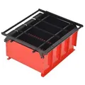 Produktbild: vidaXL Papierbrikettpresse Stahl 38x31x18 cm Schwarz und Rot