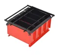 Produktbild: vidaXL Reinigungselement Papierbrikettpresse Stahl 38x31x18 cm Schwarz und Rot