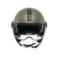 Produktbild: MOMO Design - FGTR EVO E2206, Jet-Helm mit Sonnenblende, offener Helm für Motorräder und Motorroller, für Männer und Frauen, Matt Titanium Frost/Black, S